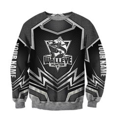 Maxcorners Custom name Black Walleye Hunter