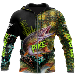 Maxcorners Custom Name Northern Pike Fishing On Skin