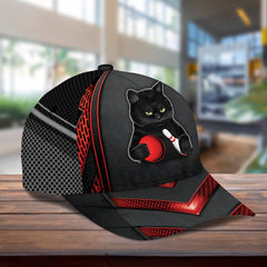 Maxcorners Cat Classic Personalized Name 3D Cap