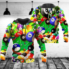 Maxcorners Billiard Where's The Cue Ball 3D Over Printed Hoodie