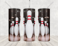 Maxcorners Bowling ball and pins classic All Over Printed Tumbler