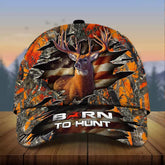 Maxcorners Premium Born To Hunt Deer Hunting 3D Hat Multicolor