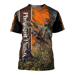 Maxcorners Pheasant Hunting 3D Over Printed Hoodie