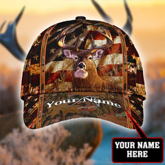 Maxcorners Personalized Name Deer Hunting Classic Cap