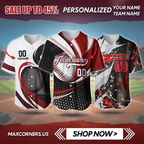 W NEW REALEASE BASEBALL JERSEY 3D SHIRT