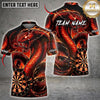 Maxcorners Darts Ocean Dragon Dartboard Multiple Options Personalized Name, Team Name 3D Shirt