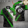 Maxcorners Billiards Ball 8 Cyber Camo Carbon Fiber Personalized Name Shirt (4 Colors)
