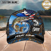 Maxcorners Fishing American Flag Camo Personalized 3D Cap