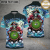 Maxcorners Golf Pirate Reaper Personalized Name, Team Name 3D Shirt (4 Colors)