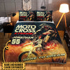 Maxcorners Motocross 15 Personalized Bedding Set