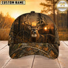 Maxcorners Hunting Sunset Target Woodland Camo Personalized 3D Cap