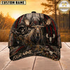 Maxcorners Hunting Skull Bowhunter Red Stripe Camo Personalized 3D Cap