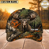 Maxcorners Hunting Orange Green Splash Forest Personalized 3D Cap