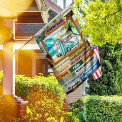 Maxcorners Camping Happy American US Flag VT26