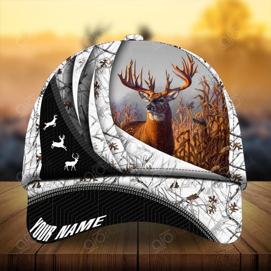 Maxcorners Premium Concept Sport Deer Hunting 2 Personalized Hats 3D Multicolored
