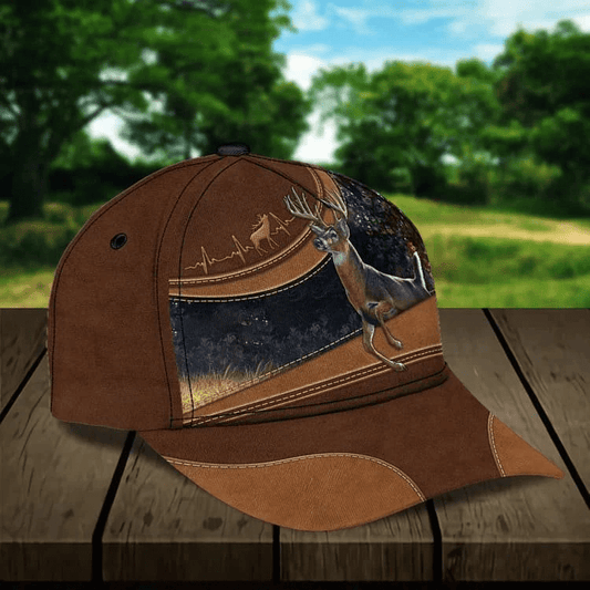 Maxcorners Deer Hunting Vintage 3 Personalized Cap