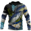 Maxcorners SALTWATER Fishing 3D Hoodie