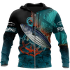 Maxcorners SALTWATER Fishing 3D Hoodie