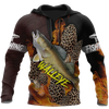 Maxcorners WALLEYE Fishing 3D Hoodie