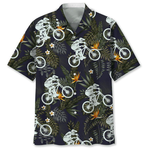 Maxcorner MOUNTAIN BIKE HAWAIIAN NATURE HAWAIIAN SHIRT