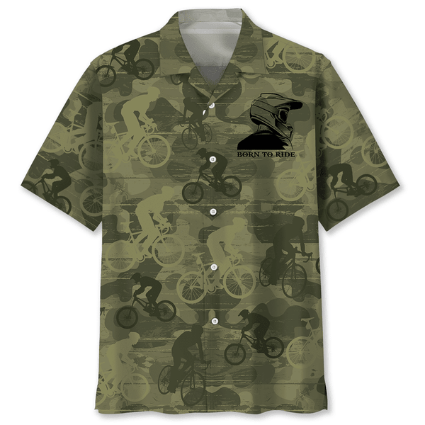 Maxcorner MOUNTAIN BIKE RIDE HAWAIIAN SHIRT