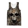 Maxcorners Deer Skull Hunting Custom Name Shirt 3D All Over Printed Clothes