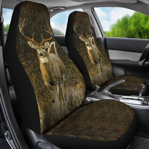 Maxcorners WHITE-TAILED DEER HUNTING Car Seat Covers