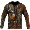 Max Corner PERSONALIZED DEER HUNTING Leather Pattern 2 All Over Printed Shirt Gift For Hunter