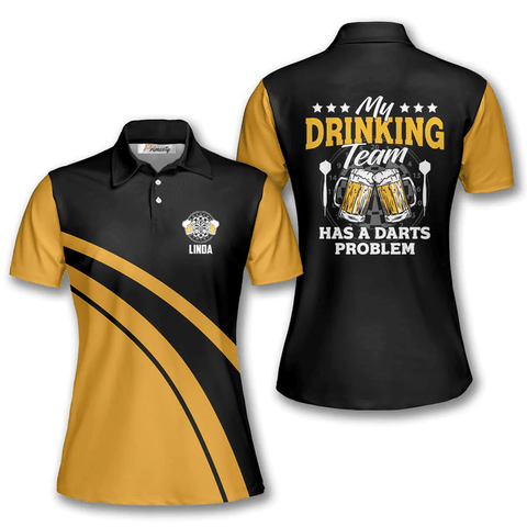 Maxcorners My Drinking Team Has a Darts Problem Darts Personalized Name 3D Shirt
