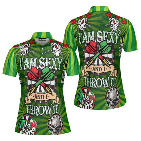 Maxcorners I'm Sexy And I Throw It Darts Personalized Name 3D Shirt