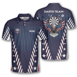 Maxcorners Patriots Athlete US Flag Pattern Darts Personalized Name And Team Name 3D Shirt