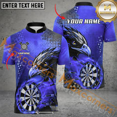 Maxcorners Darts Eagle Mutilcolor Options Personalized Name, Team Name 3D Polo Shirt