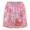 Maxcorners Customized Bowling Trouser Skirts With Shorts Underneath, Bowling Pink Diamond Skorts With Pockets