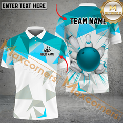 Maxcorners Move Out Da Way Bowling Jersey Multicolor Option Customized Name, Team Name 3D Polo Shirt