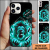 Maxcorners Bowling Fire Lion Pins Multicolor Personalized Name 3D Phone Case