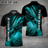 Maxcorners Golf Dragon Multicolor Option Customized Name, Team Name 3D Polo Shirt