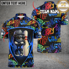Maxcorners Street Style Funny Ball Bowling Jersey Multicolor Customized Name, Team Name 3D Shirts