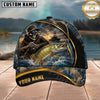 Maxcorners Fishing Skull Fisherman and Lure Personalized 3D Cap