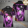 Maxcorners Golf Abstract Grunge Texture Multicolor Option Customized Name, Team Name 3D Polo Shirt