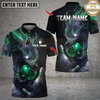 Maxcorners Bowling Wolf Flame Smoke Multicolor Customized Name, Team Name 3D Shirts