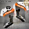 Maxcorners Billiards Dynamic Motion Multicolor Customized Name, Team Name 3D Shirt