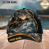 Maxcorners Fishing Skull Fisherman and Lure Personalized 3D Cap