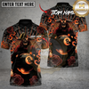 Maxcorners Inferno 8 Ball Billiard Multicolor Customized Name, Team Name 3D Shirt