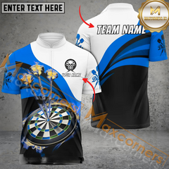 Maxcorners Darts Classic Mutilcolor Options Personalized Name, Team Name 3D Polo Shirt