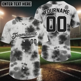 Maxcorners Black-White Baseball Jerseys For Men Custom Funny Baseball Shirt, Youth Baseball Jersey LM2608