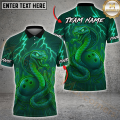 Maxcorners Bowling Neon Venom Multicolor Customized Name, Team Name 3D Shirts