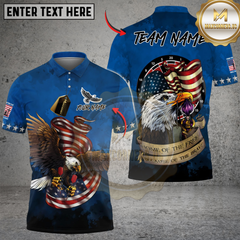 Maxcorners Darts Home Of Free Eagle Flag Patriot Multicolor Customized Name, Team Name 3D Shirts