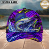 Maxcorners Fishing Neon Purple Splash Lure Personalized 3D Cap
