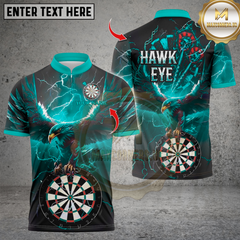 Maxcorners Darts Hawkeye Dartboard Multicolor Customized Name, Team Name 3D Shirts