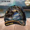 Maxcorners Fishing Skull Fisherman Personalized 3D Cap